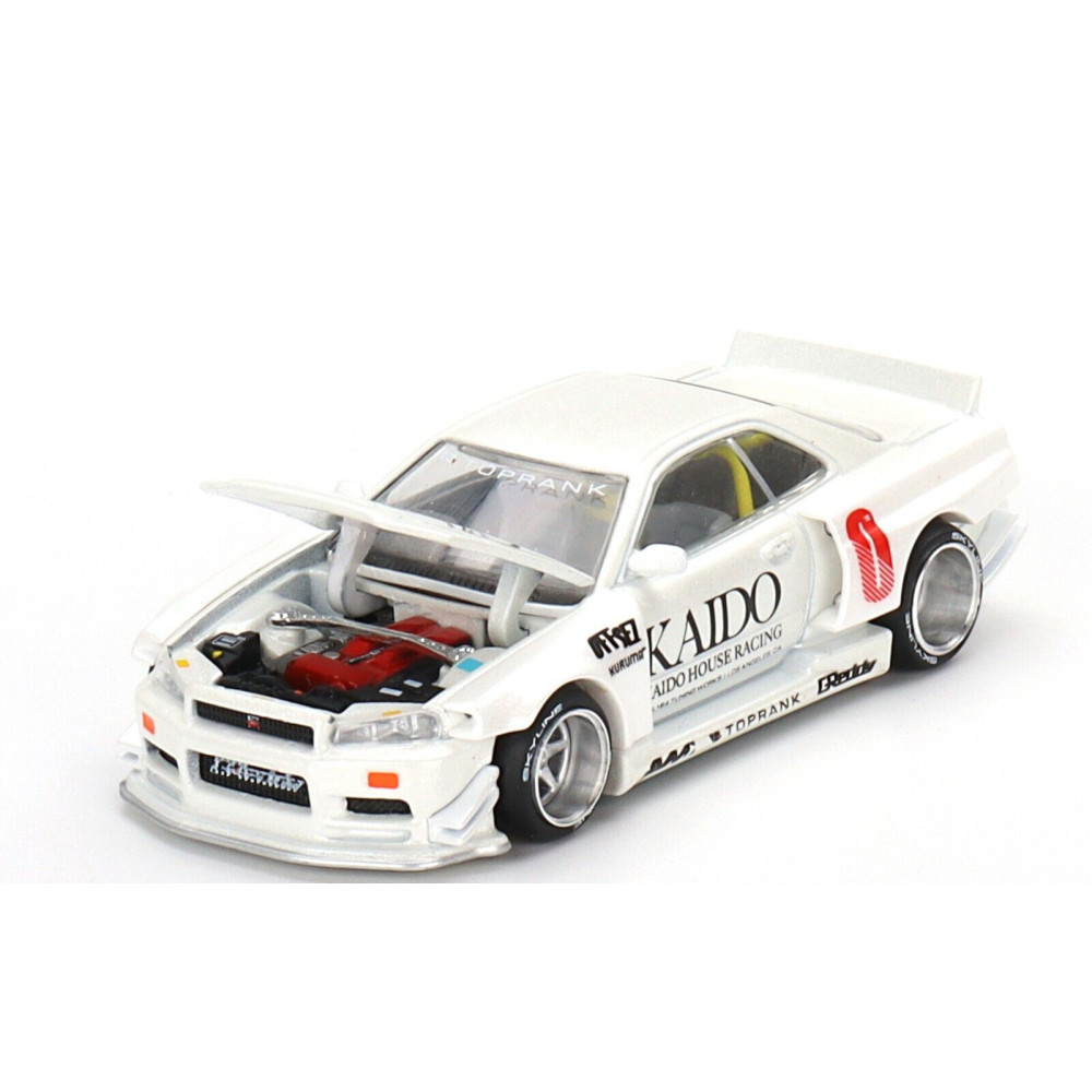 Машинка Mini GT x Kaido House Nissan Skyline GT-R (R34) Kaido